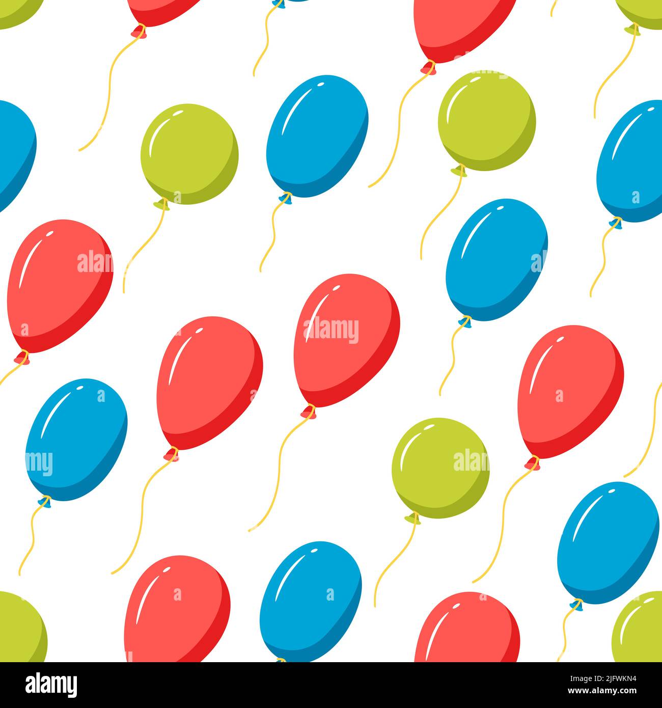 Colorful Balloon Pattern Seamless pattern with color balloons. Decoration for celebration and ...