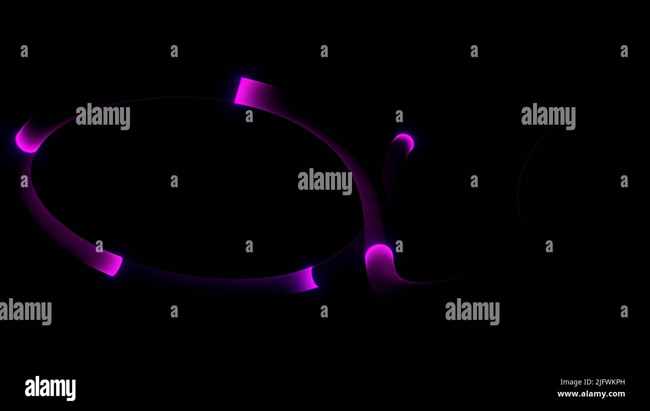 Abstract long bending tube like line with glowing lines flowing ...