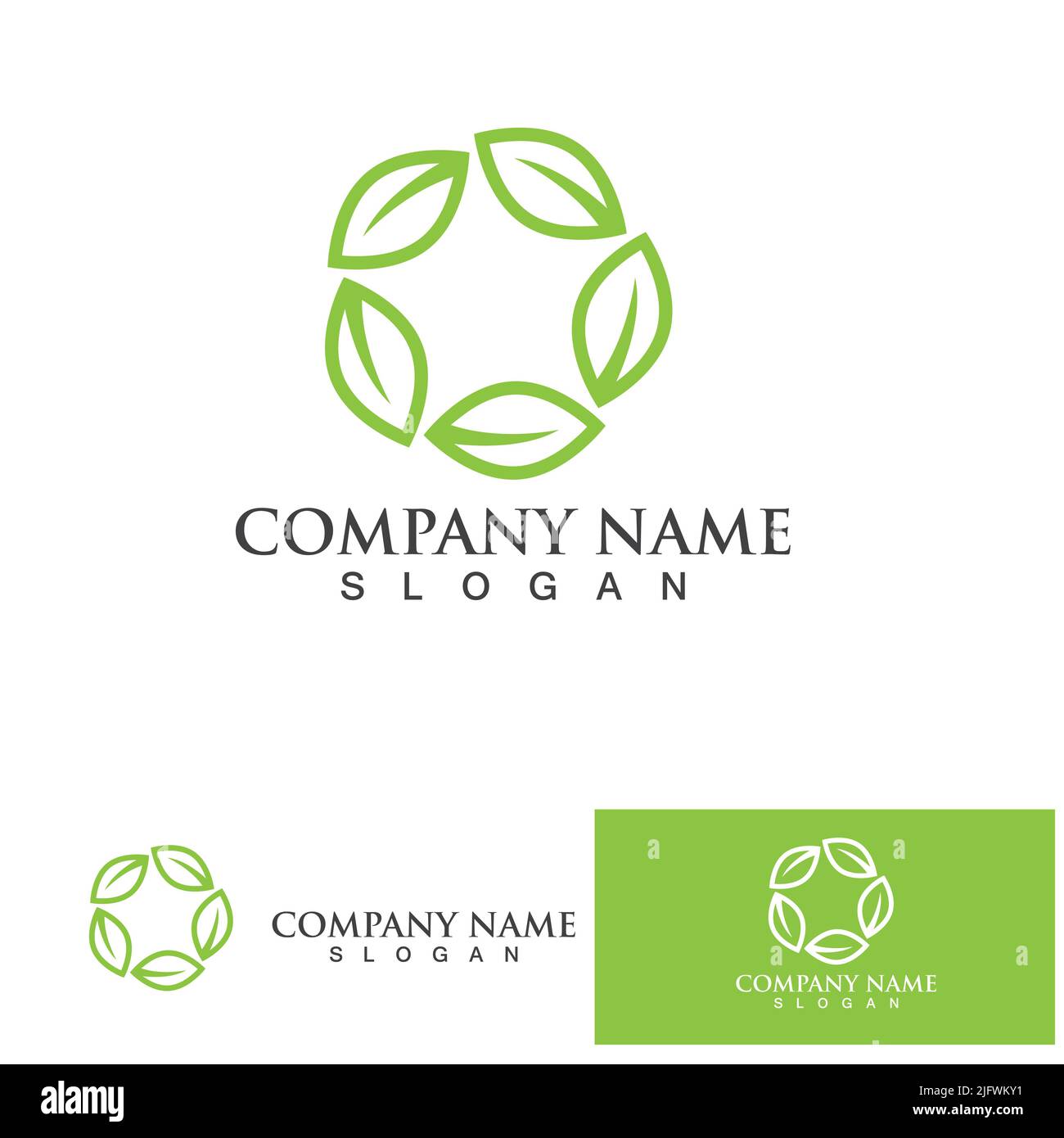 Green leaf ecology Logo nature element vector Stock Vector Image & Art ...