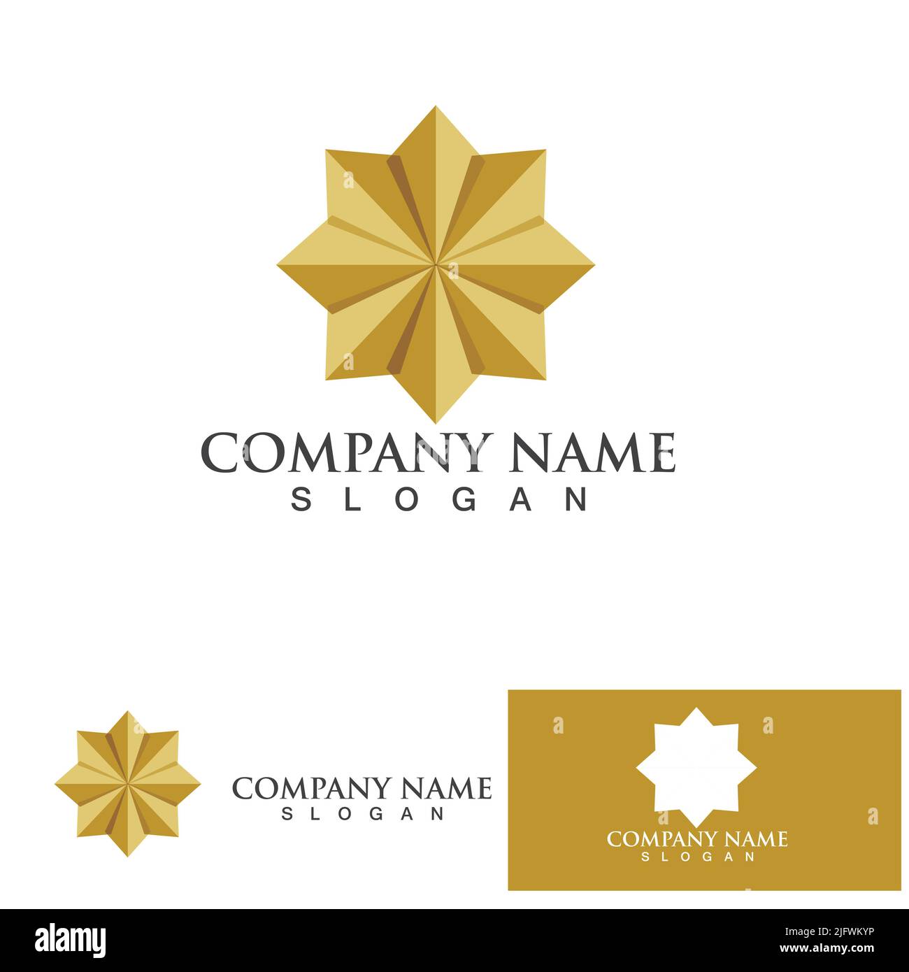 Gold Star Logo Vector with Black Background Stock Vector Image & Art ...