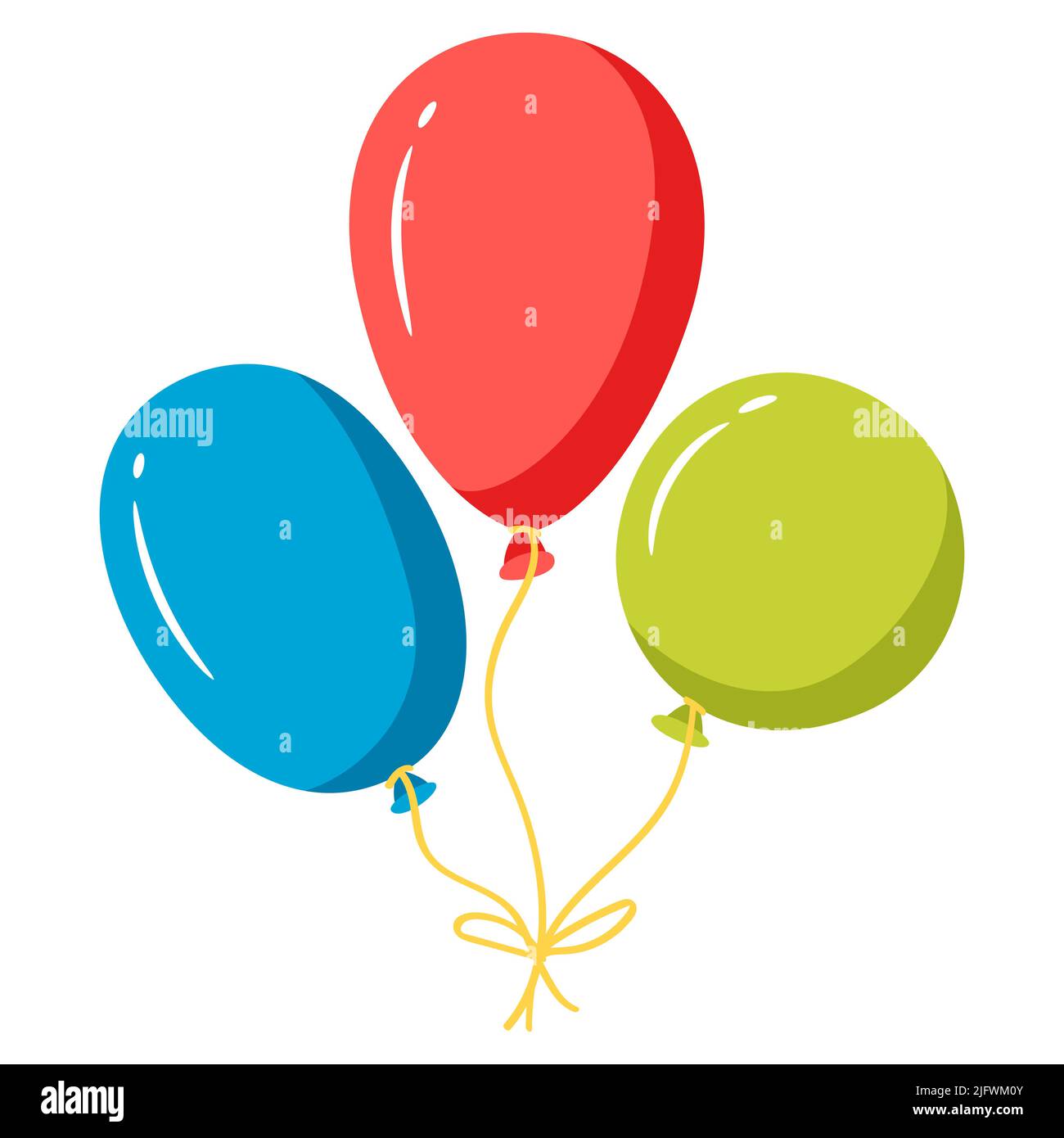 Cartoon Birthday Balloons Party Decorations Birthday Stock Vector (Royalty  Free) 1487168882 | Shutterstock