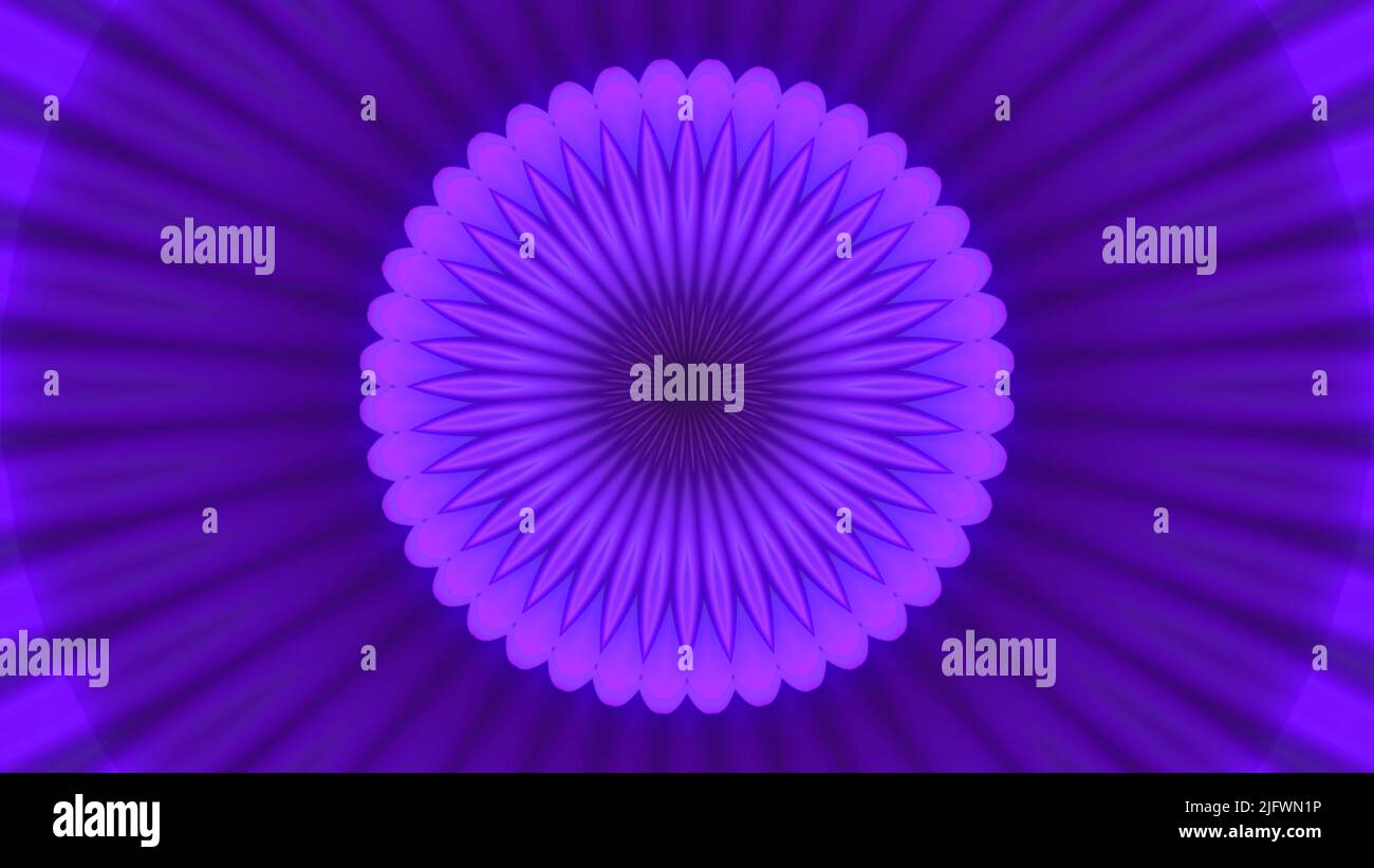 Bright hypnotic circles with pulsation and lines. Motion. Psychedelic ...