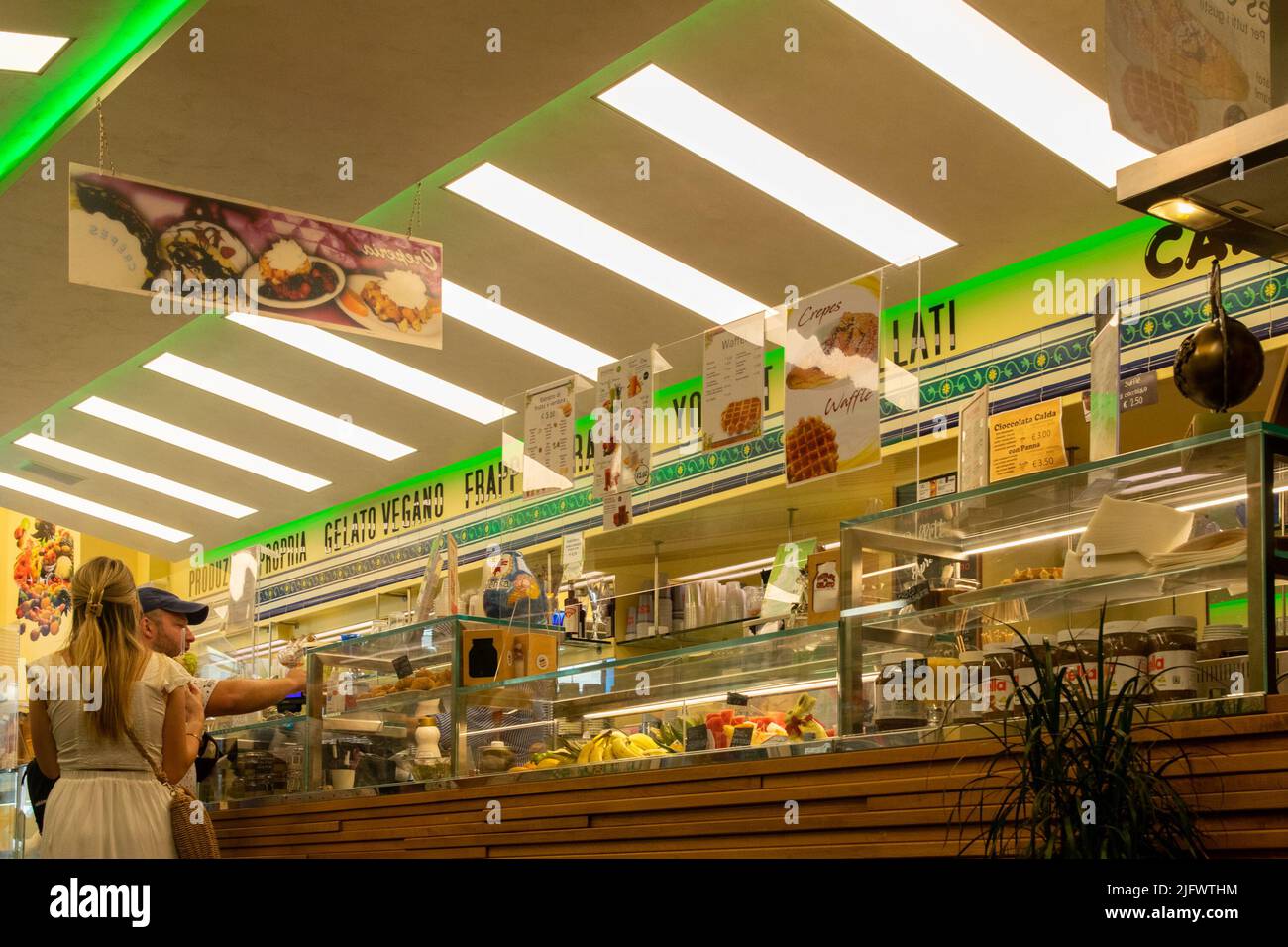 Festival del Gelato, an typical ice cream shop in Florence Stock Photo