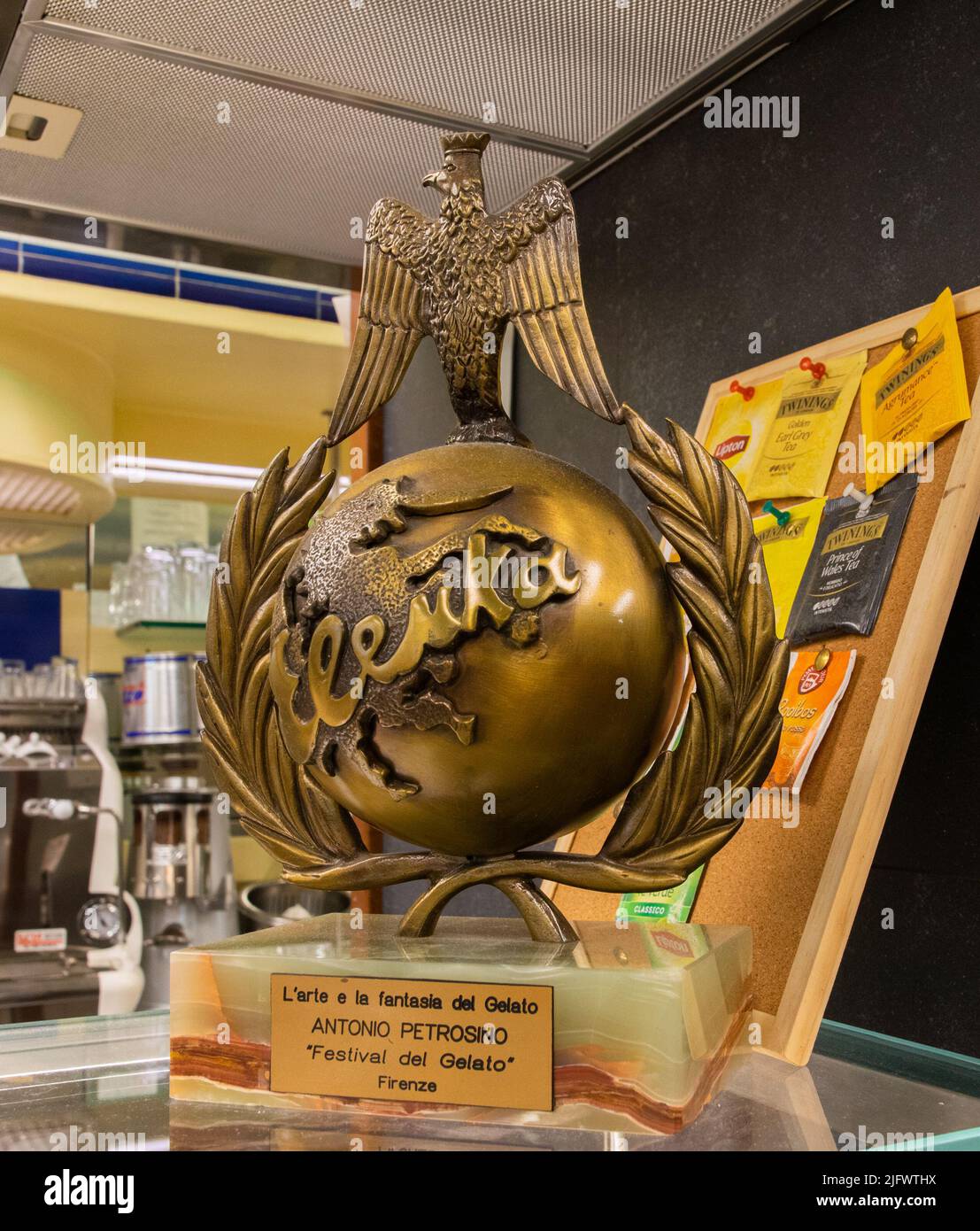 Festival del Gelato, an typical ice cream shop in Florence Stock Photo