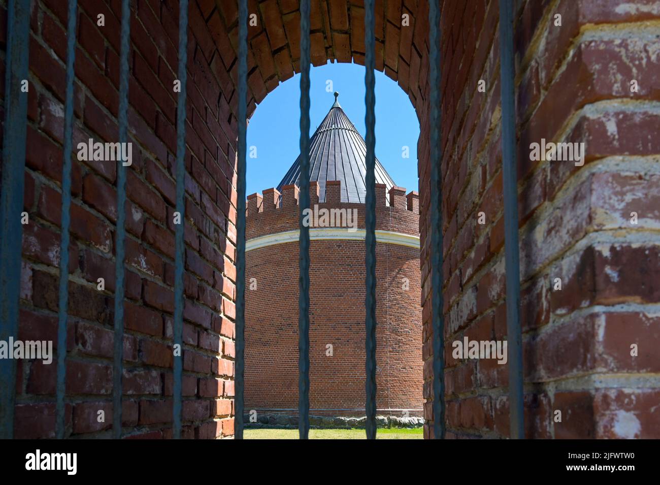Lindau, Germany. 22nd June, 2022. The keep of Lindau Castle. The castle was built in the 9th-10th century. Credit: Heiko Rebsch/dpa/Alamy Live News Stock Photo