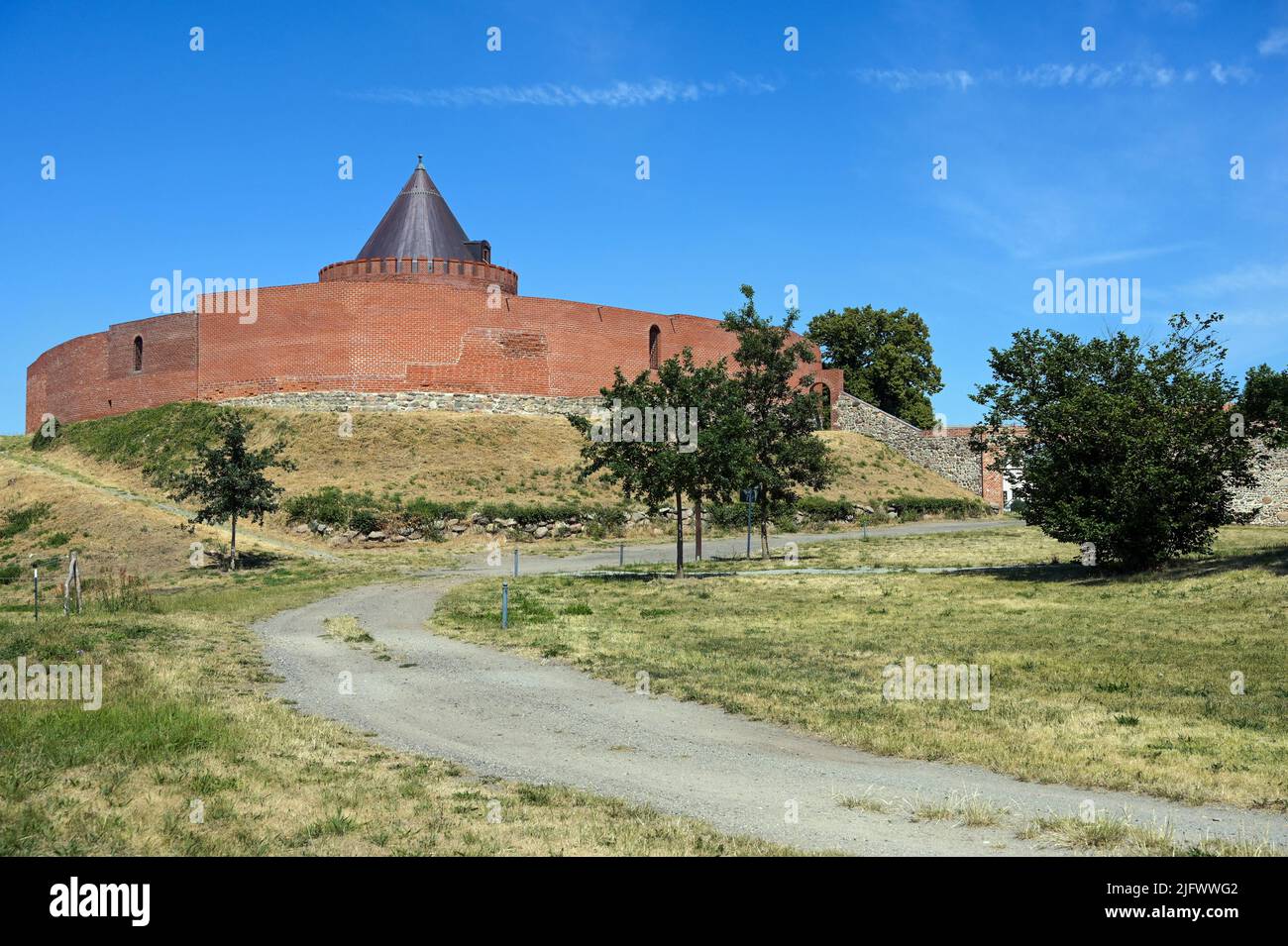 Lindau, Germany. 22nd June, 2022. The ruins of Lindau Castle are located on a steep hill. The castle was built in the 9th-10th century. Credit: Heiko Rebsch/dpa/Alamy Live News Stock Photo