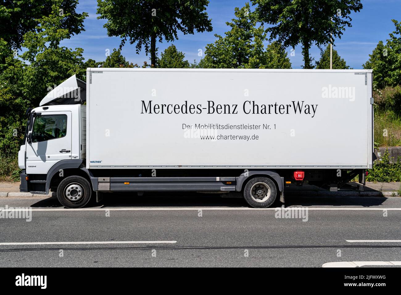 CharterWay Mercedes-Benz Atego truck Stock Photo