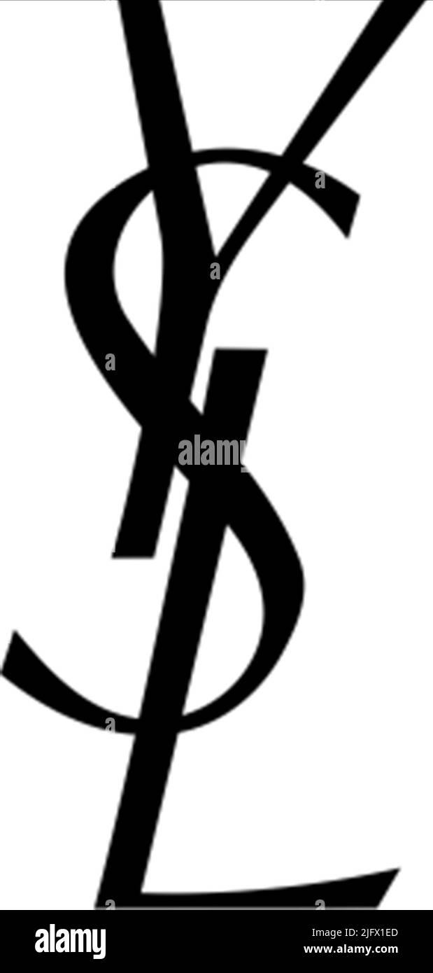 Yves Saint Laurent logo Stock Photo - Alamy