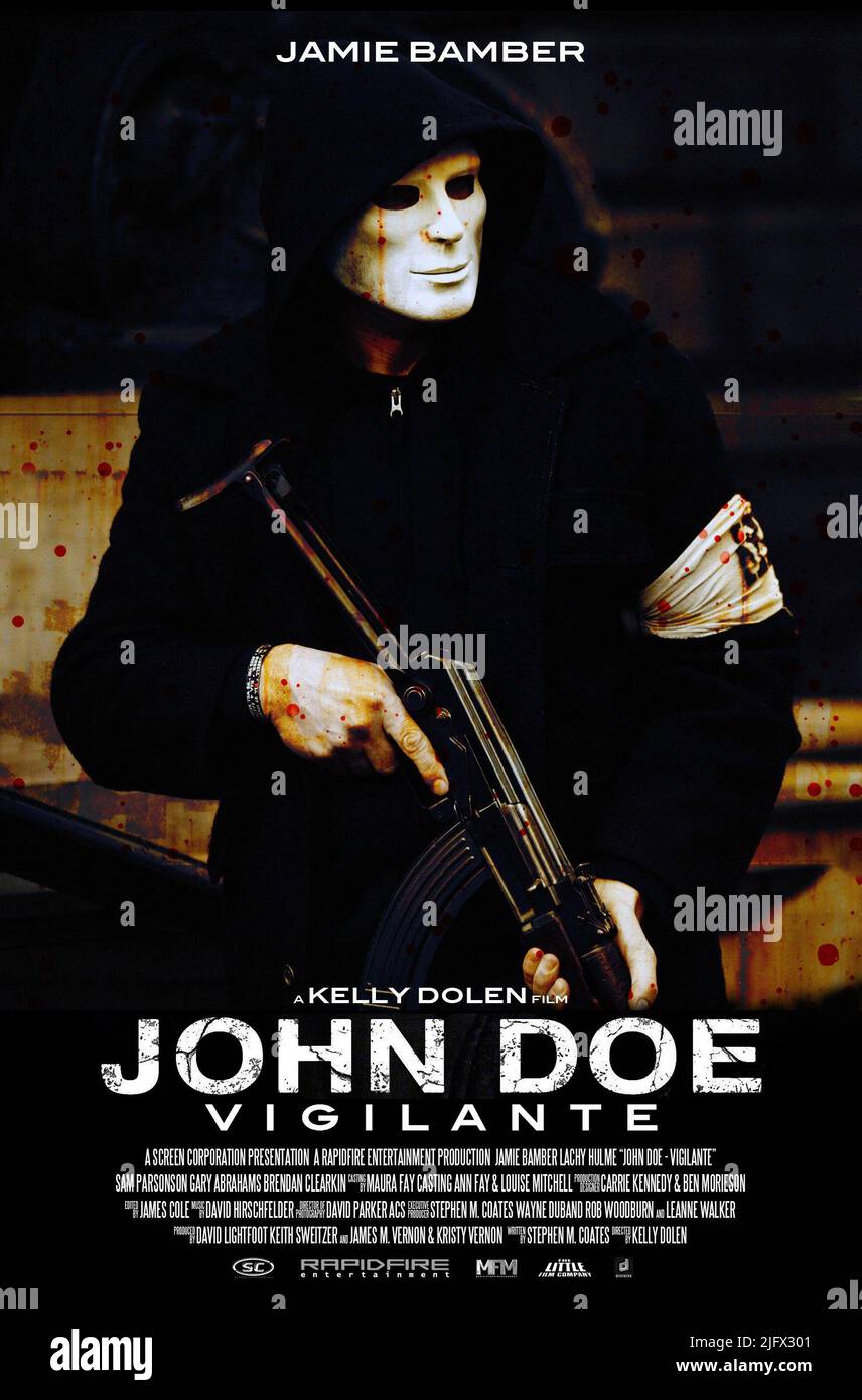 MOVIE POSTER, JOHN DOE: VIGILANTE, 2014 Stock Photo