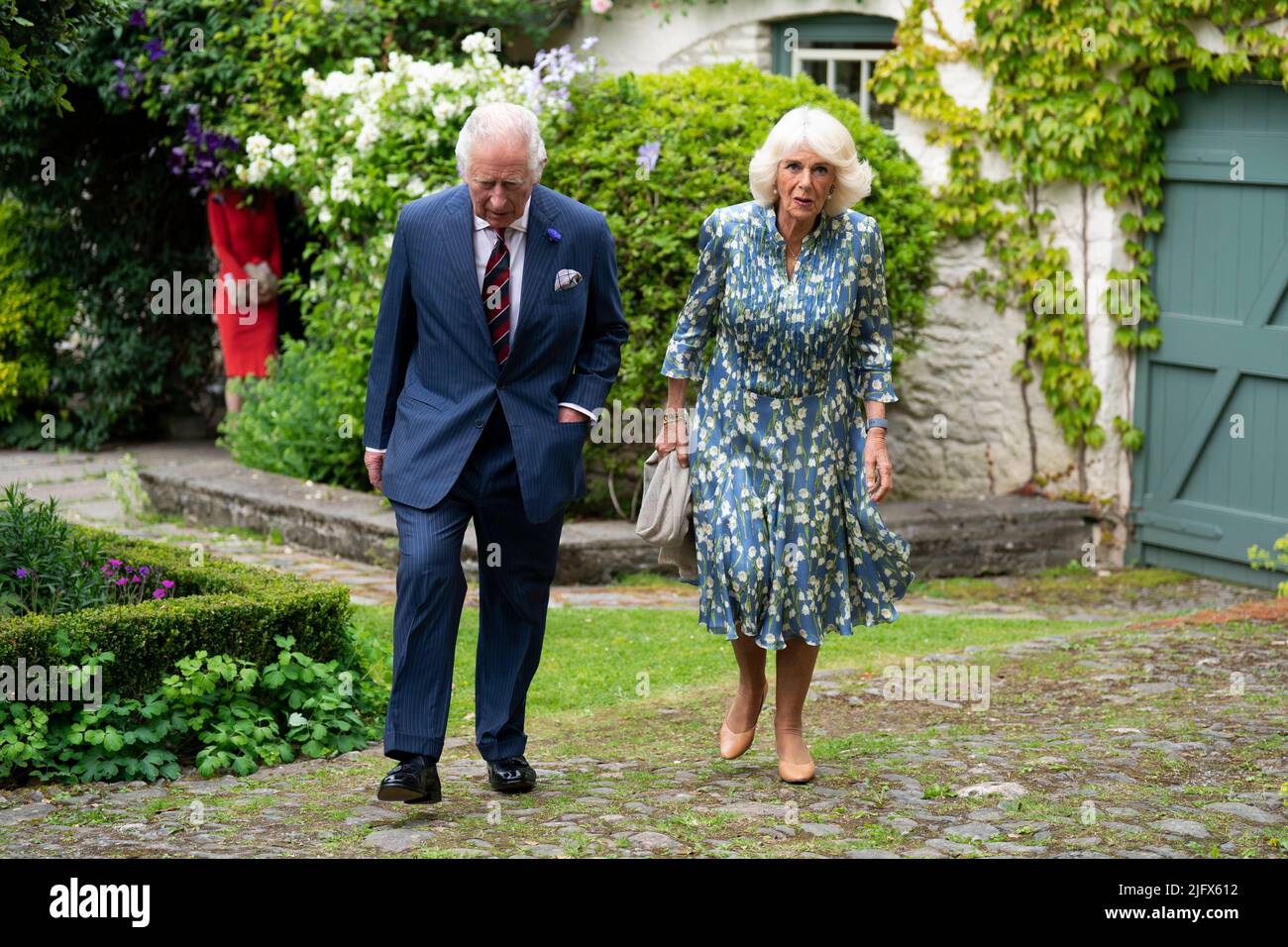 The Prince of Wales and the Duchess of Cornwall arrive for an evening