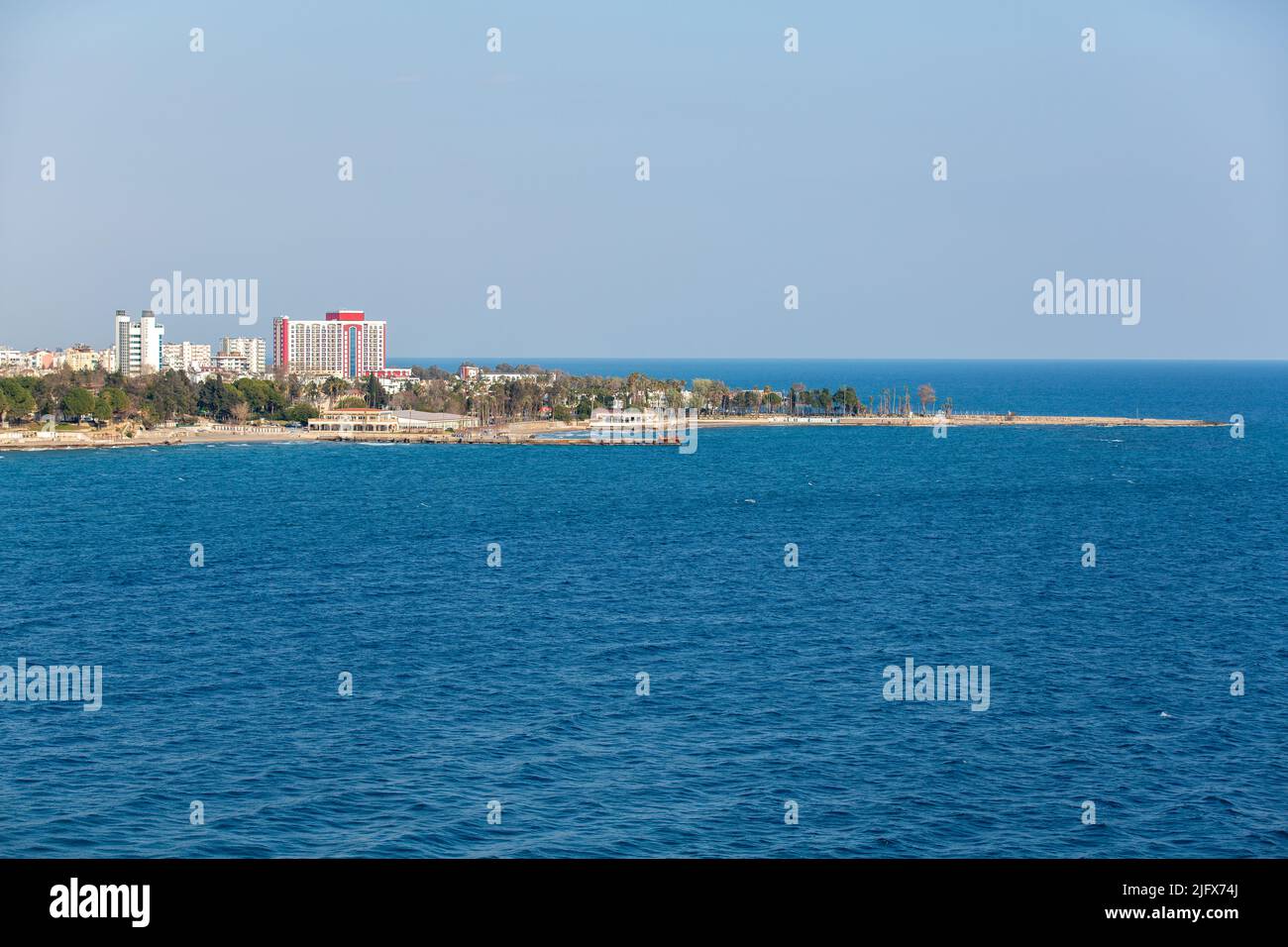 Antalya Turkey sea and coastal views. Stock Photo