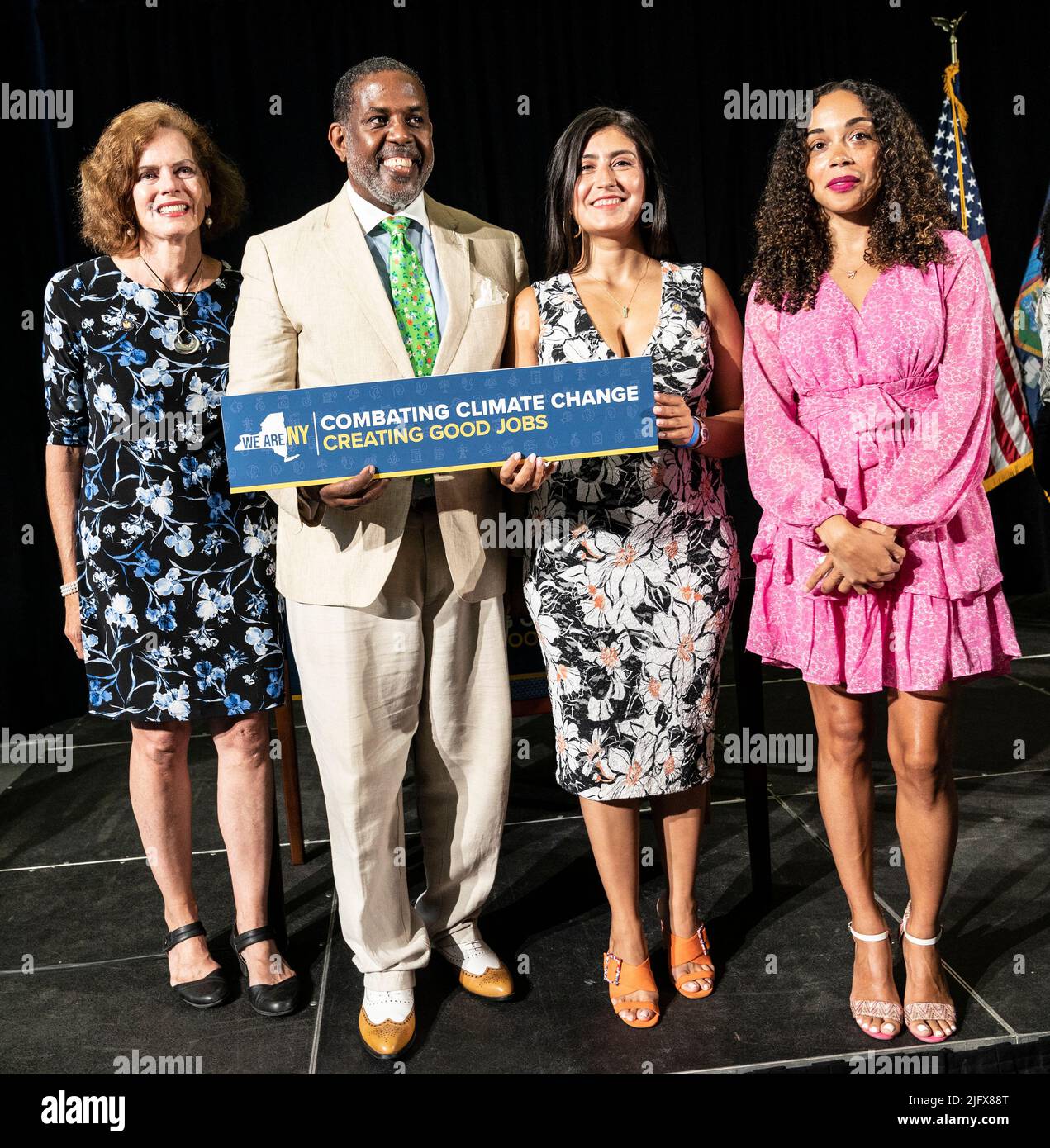 New York, USA. 05th July, 2022. Sponsors of signed bills Assembly