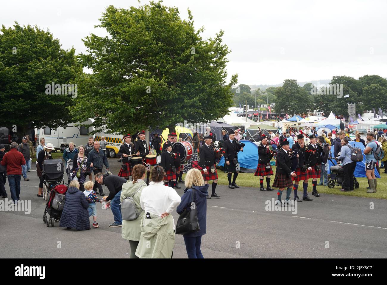 Exeter, UK - July 2022: Crowds at the Devon County Show Stock Photo