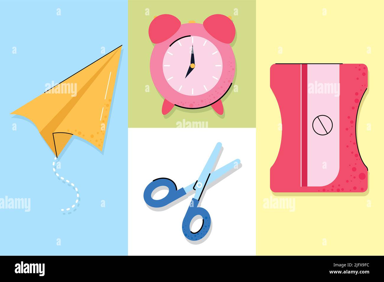 icon set of school Stock Vector Image & Art - Alamy