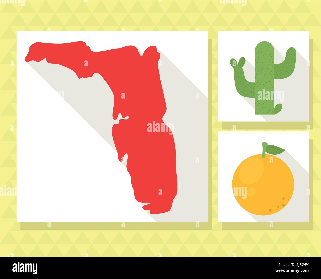 icon set of florida Stock Vector Image & Art - Alamy