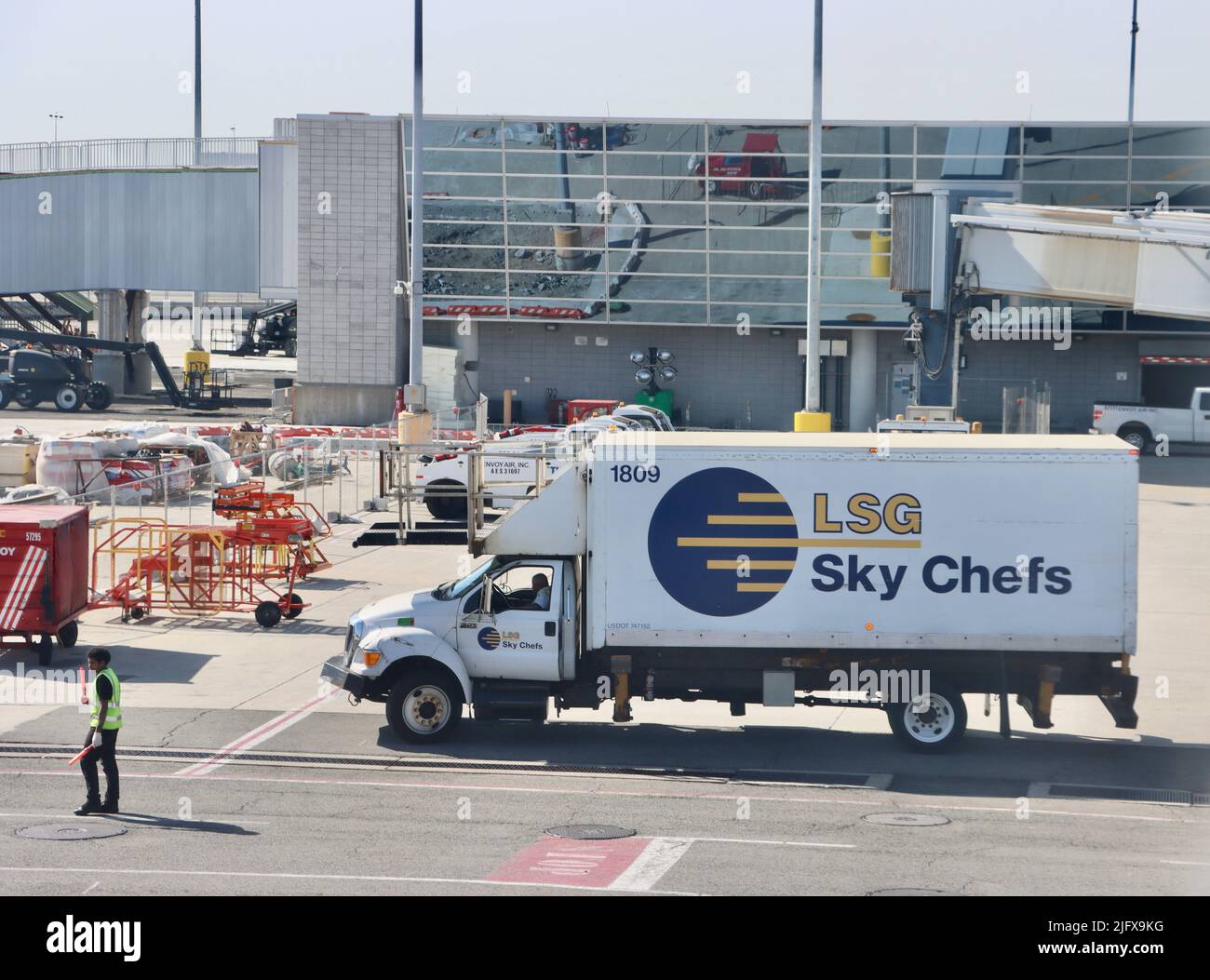 Sky Chefs truck at JFK on June 6th 2022 Stock Photo