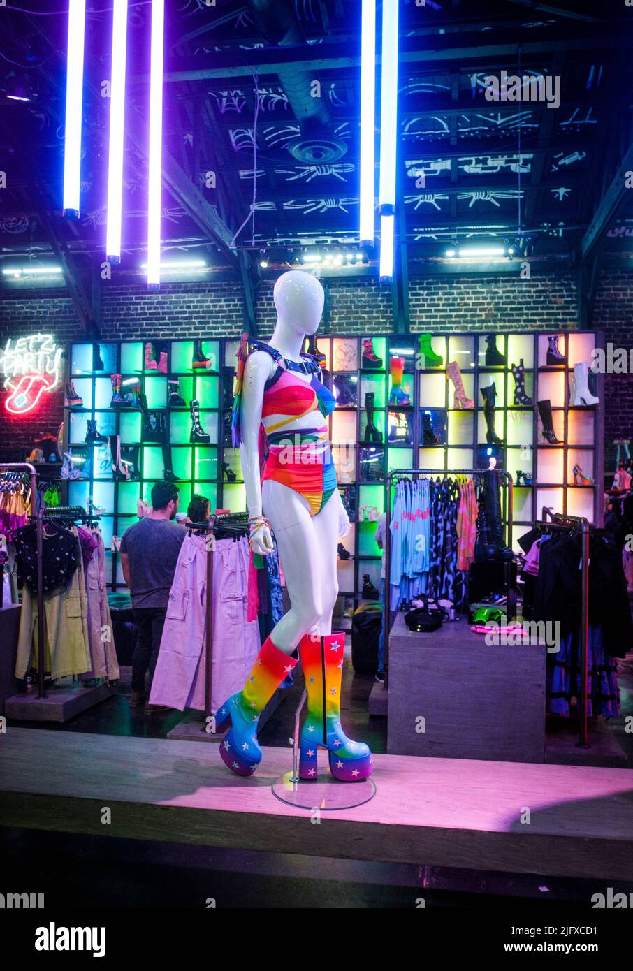 Dolls Kill store, Fairfax Avenue, Los Angeles, California, United