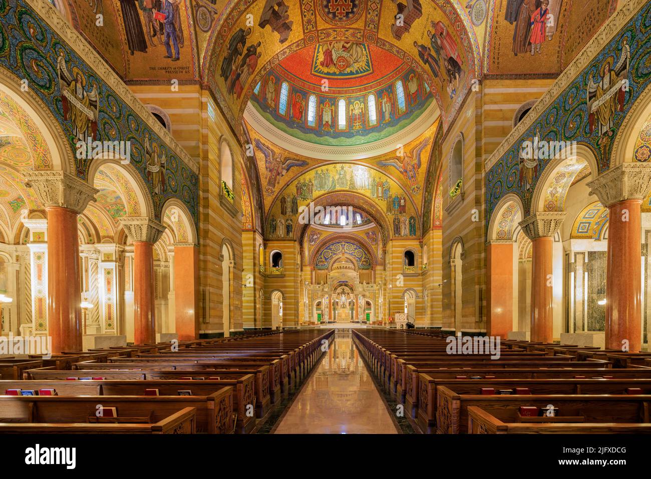 65095-03605 Interior of The Cathedral Basilica of Saint Louis, St. Louis MO Stock Photo