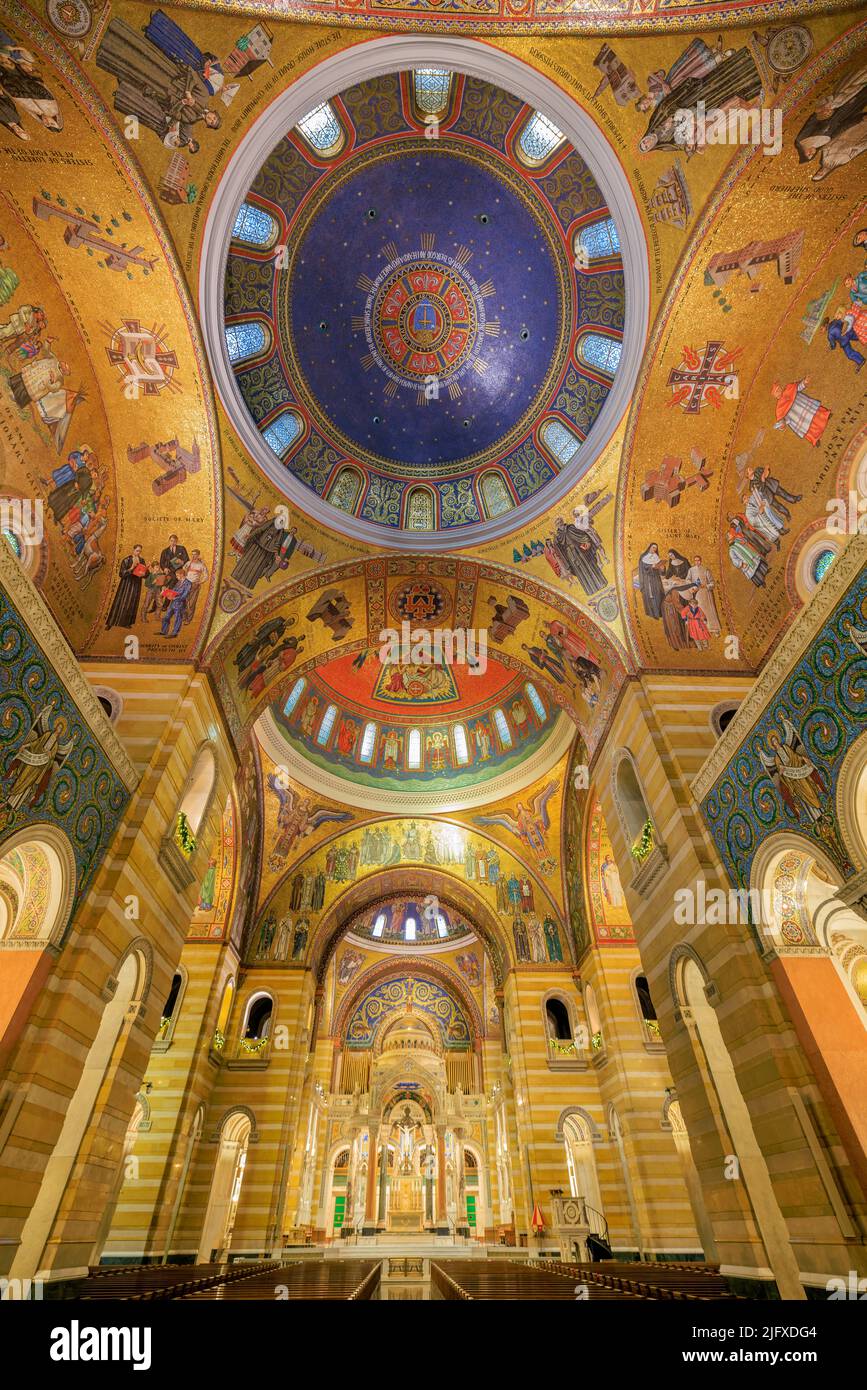 65095-03704 Interior of The Cathedral Basilica of Saint Louis, St. Louis MO Stock Photo