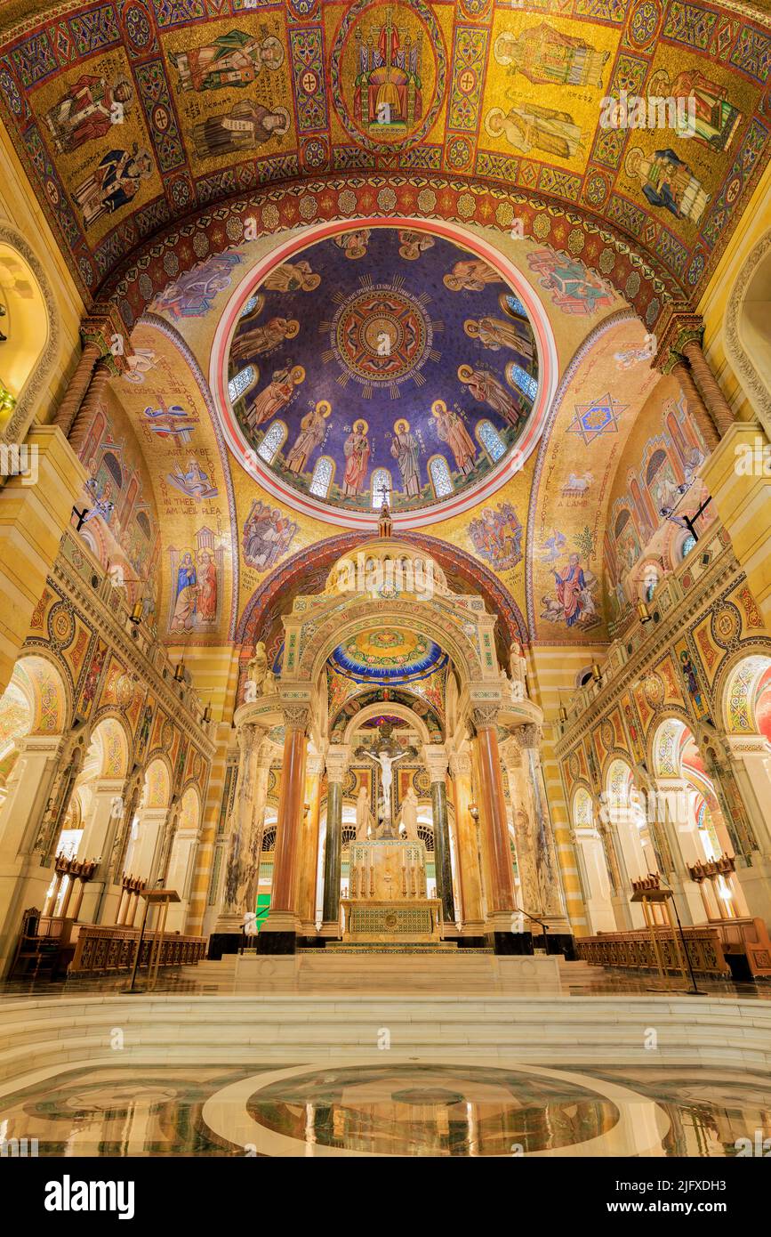 65095-03719 Interior of The Cathedral Basilica of Saint Louis, St. Louis MO Stock Photo