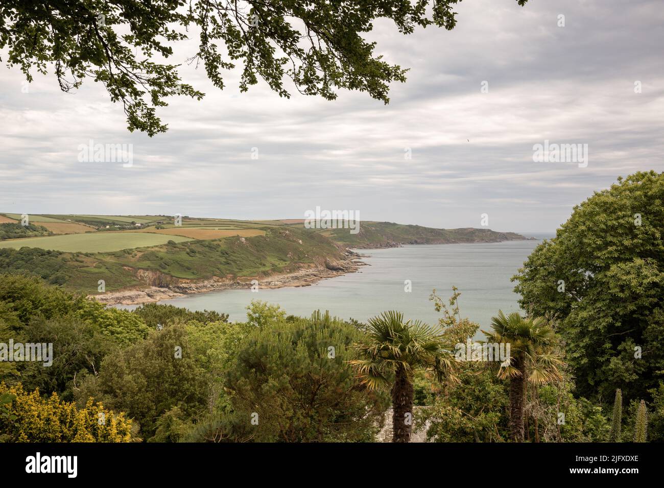 View from National Trust - Overbeck's Garden Stock Photo