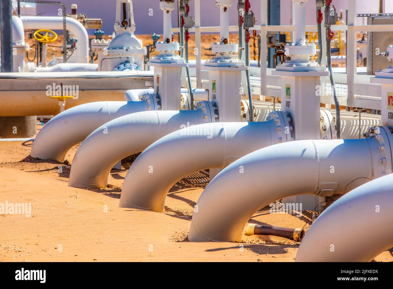 Oil Tank Farm in West Texas Stock Photo Alamy