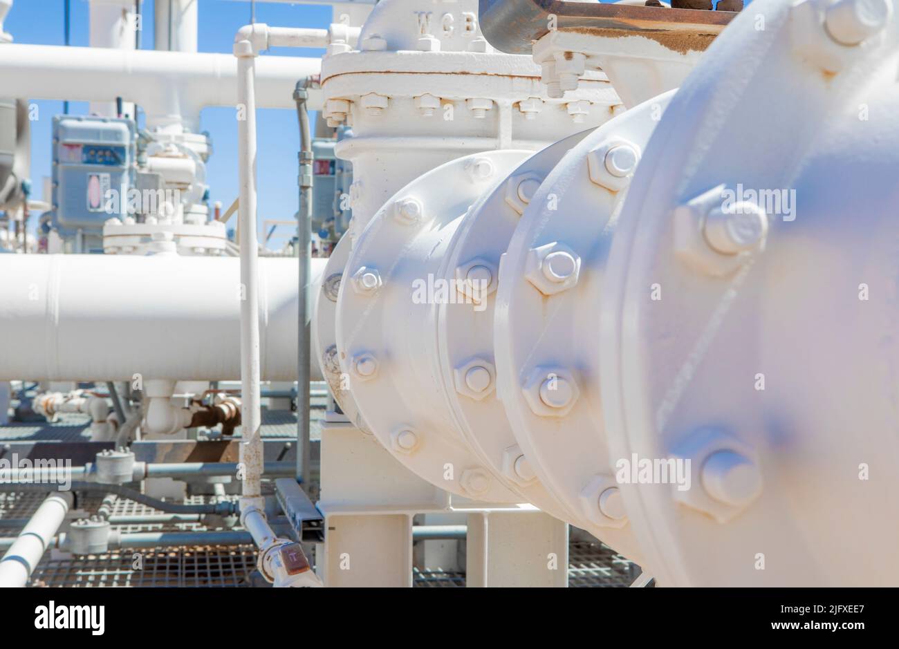 Oil Tank Farm in West Texas Stock Photo Alamy