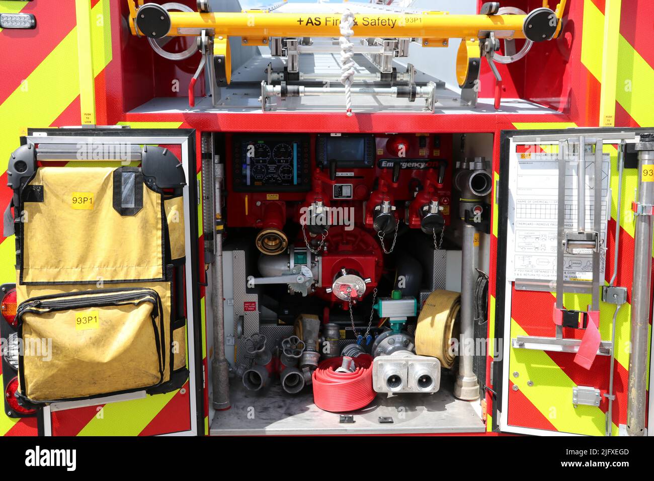 EAST SUSSEX FIRE & RESCUE SERVICE AT EASTBOURNE 999 WEEKEND EMERGENCY SERVICES DISPLAY SHOW IN 2022 Stock Photo