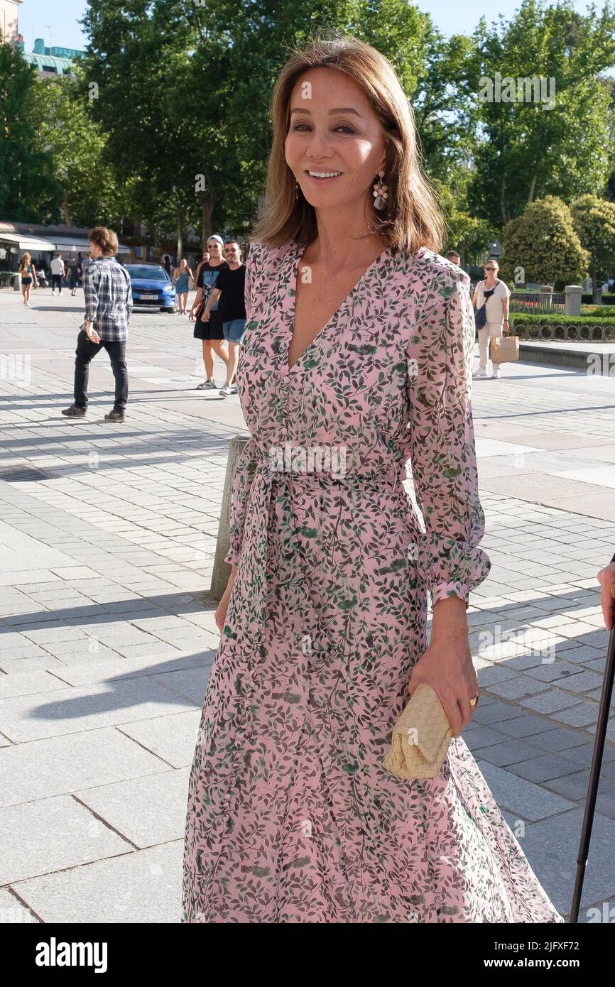 Madrid, Spain. 05th July, 2022. Isabel Preysler attends the premiere of the opera ‘Nabucco' at the royal theater in Madid. Credit: SOPA Images Limited/Alamy Live News Stock Photo
