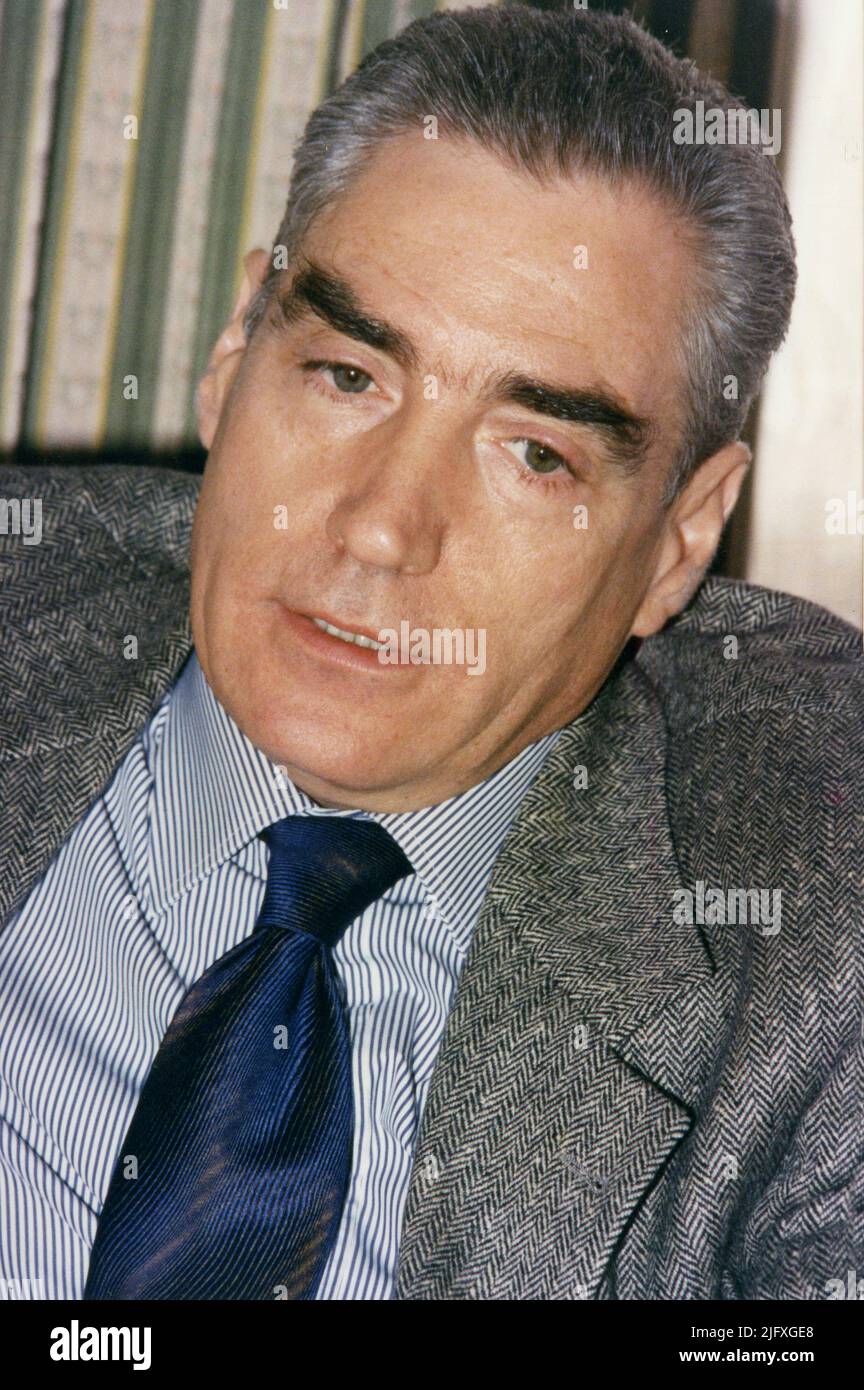 Portrait of Romanian politician Petre Roman, approx. 1991 Stock Photo