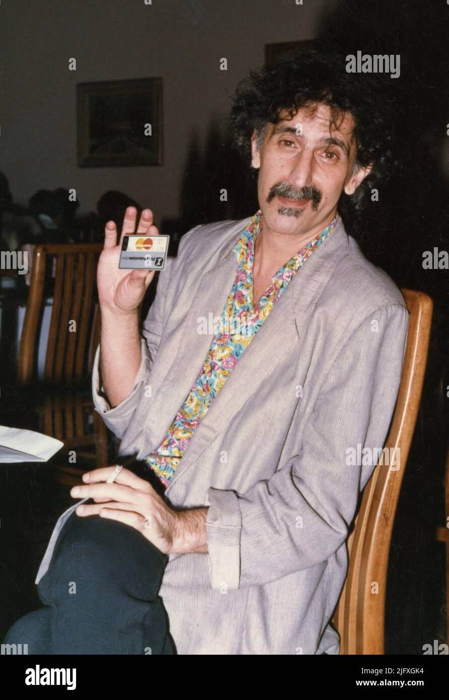 American musician Frank Zappa, approx. 1987 Stock Photo - Alamy