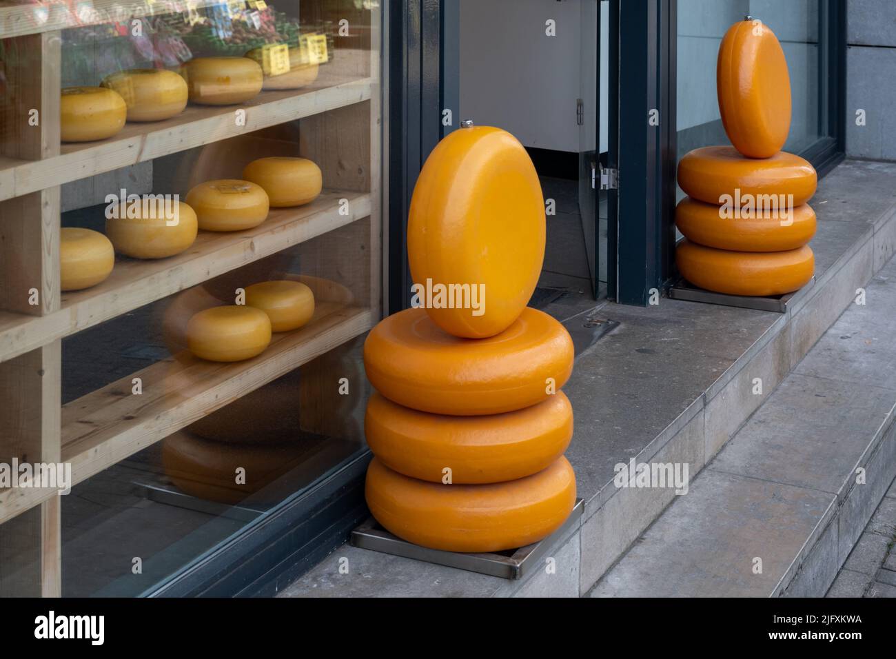 Gouda cheese store in Amsterdam, Netherlands Stock Photo Alamy