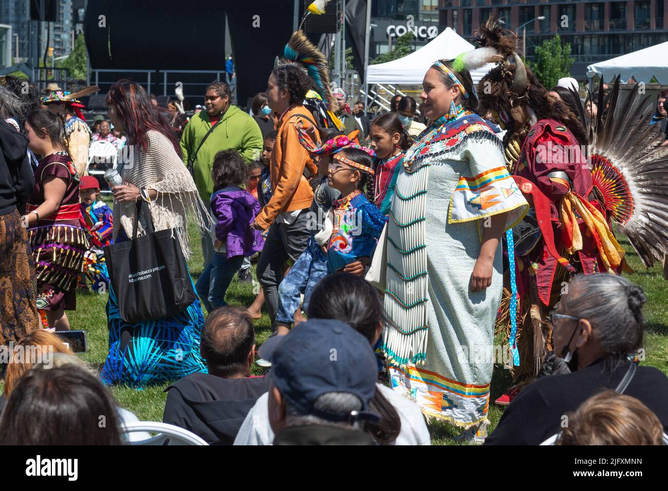 Toronto, ON, Canada - June 18, 2022: Dancer during the National