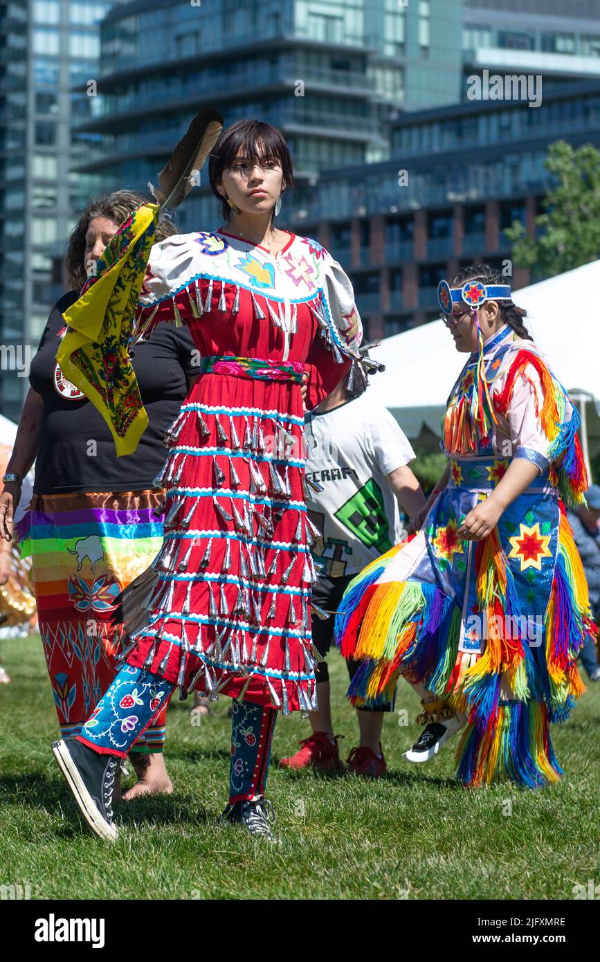 Toronto, ON, Canada - June 18, 2022: Dancer during the National