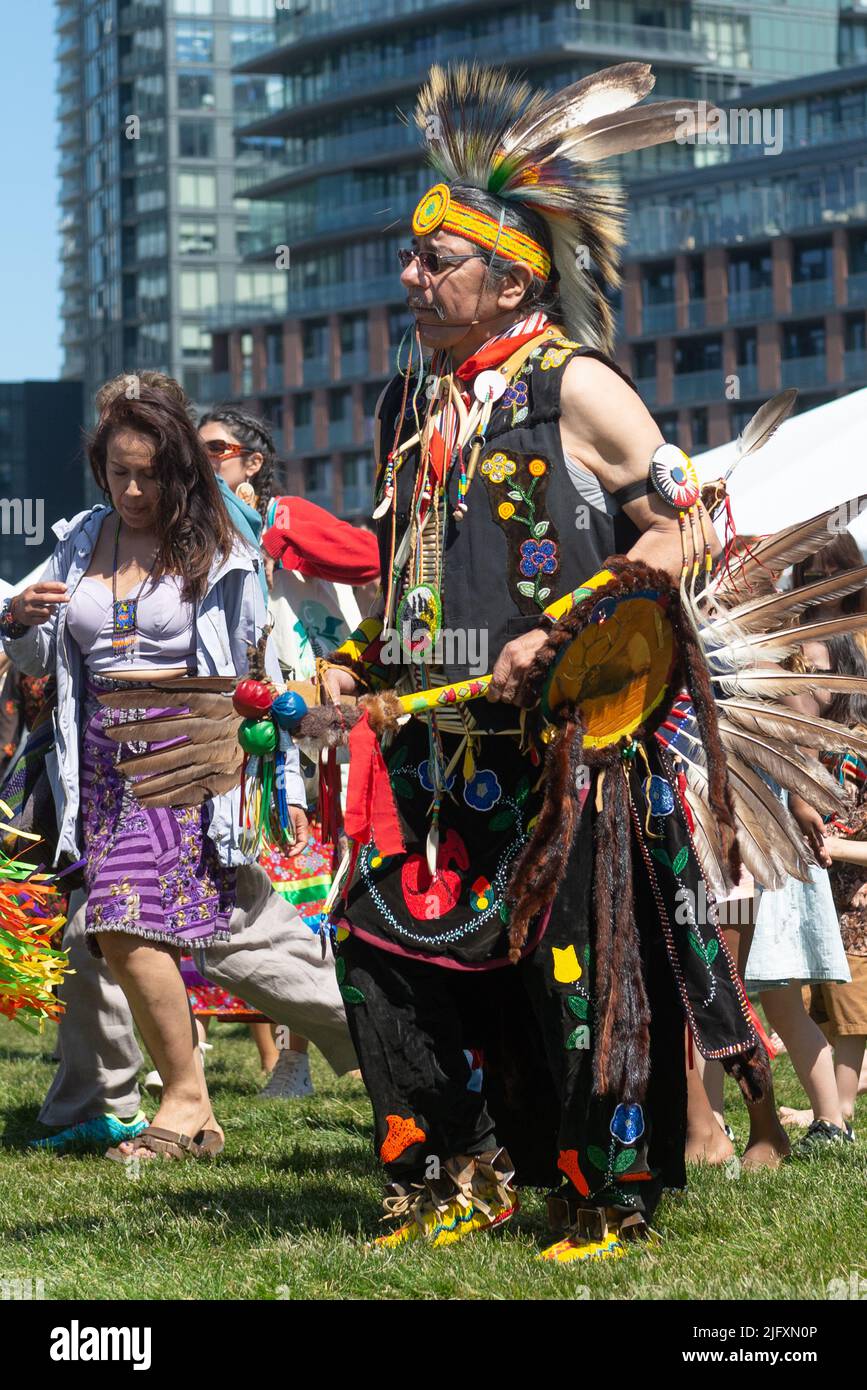 Toronto, ON, Canada - June 18, 2022: Dancer during the National