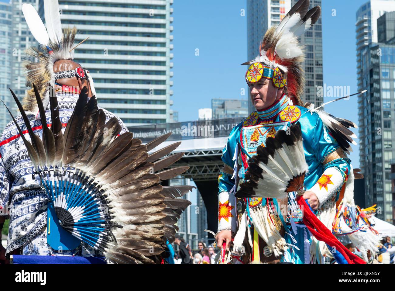 Toronto, ON, Canada - June 18, 2022: Dancer during the National