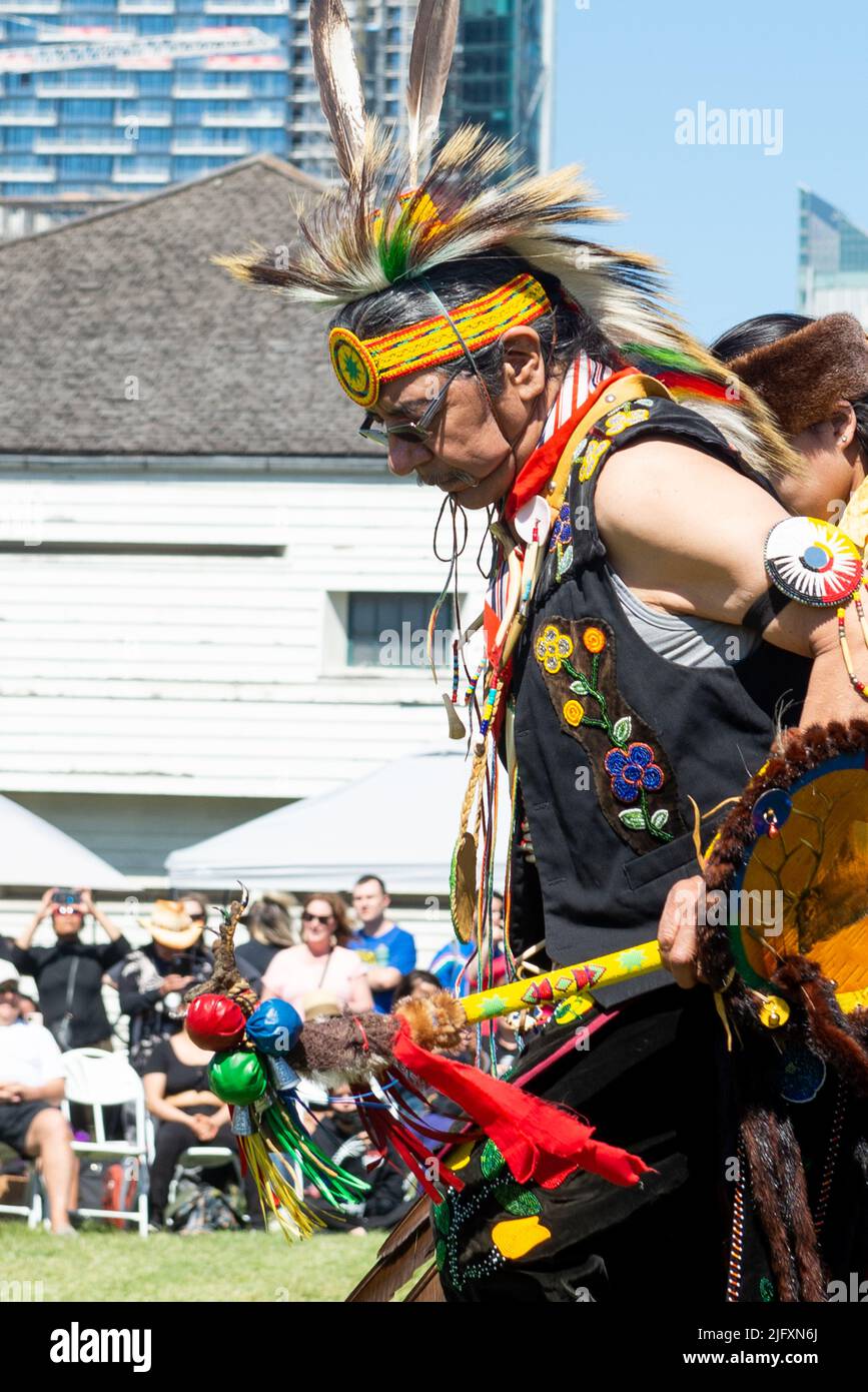 Toronto, ON, Canada - June 18, 2022: Dancer during the National