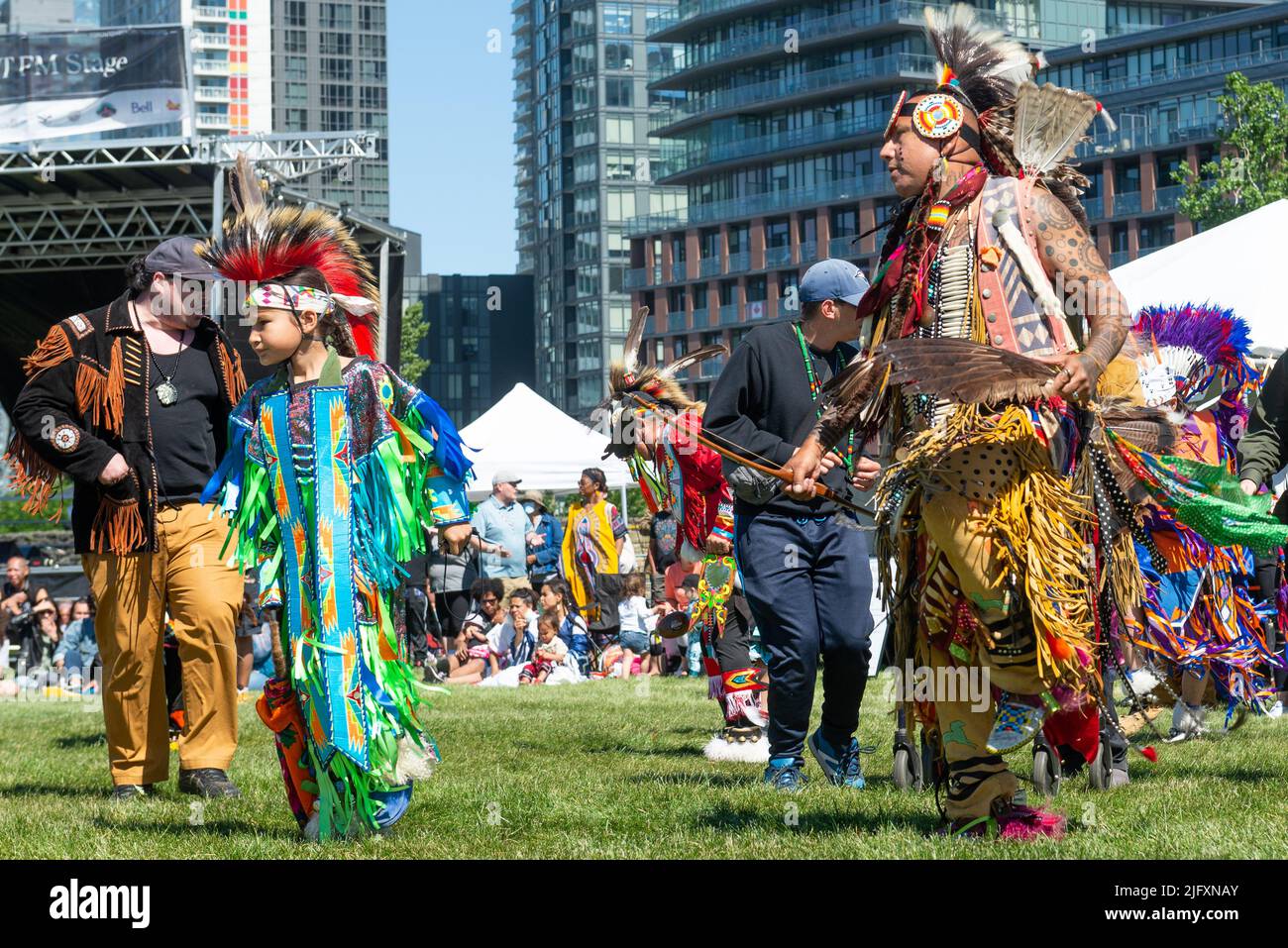 Toronto, ON, Canada - June 18, 2022: Dancer during the National