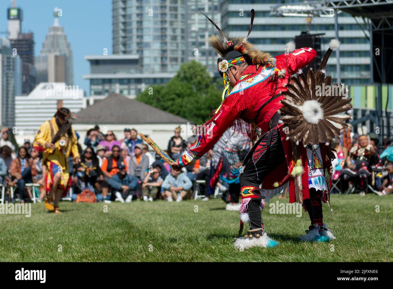 Toronto, ON, Canada - June 18, 2022: Dancer during the National