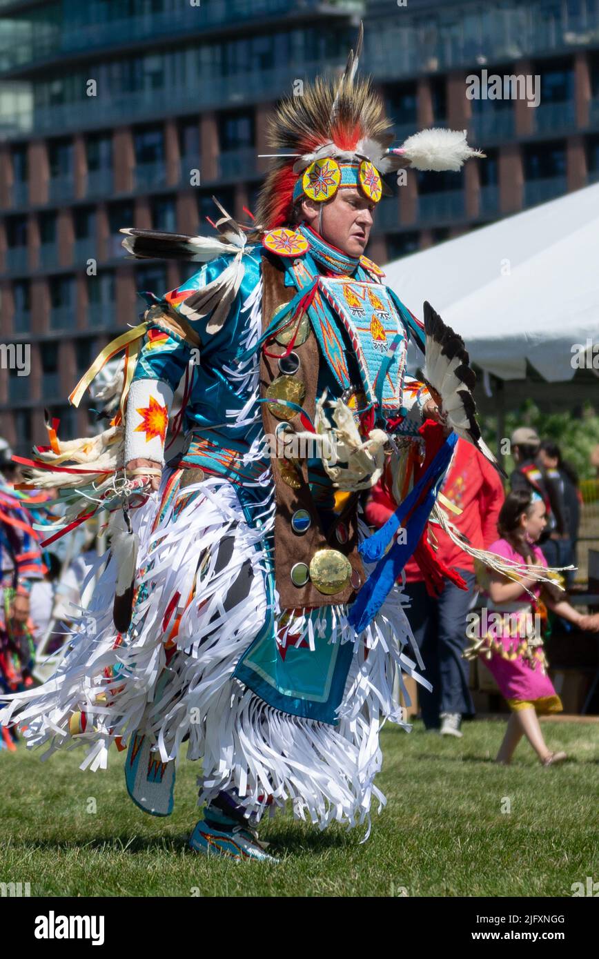Toronto, ON, Canada - June 18, 2022: Dancer during the National