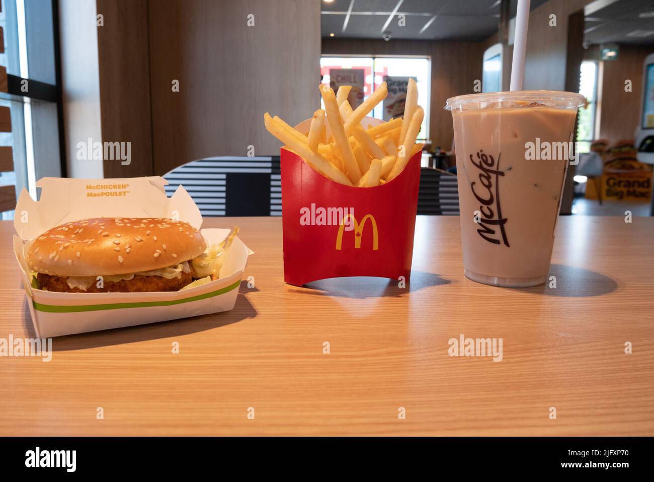 Mcdonalds food on table hi-res stock photography and images - Alamy