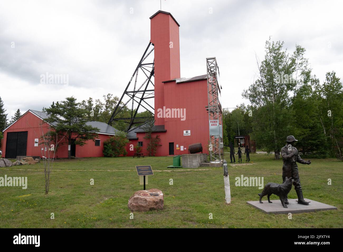 Toburn Gold Mine museum in Kirkland Lake, Ontario, Canada Stock Photo