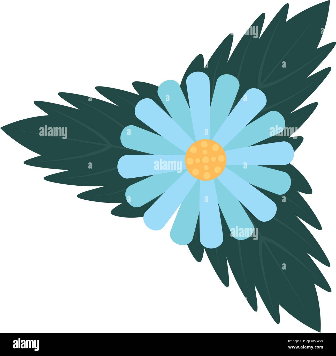 flower and leaves Stock Vector Image & Art - Alamy