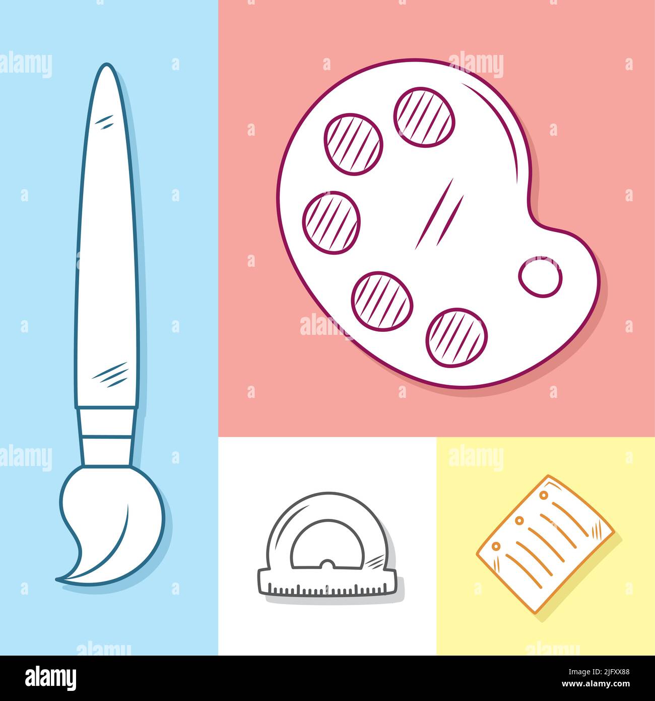 school icon set Stock Vector Image & Art - Alamy