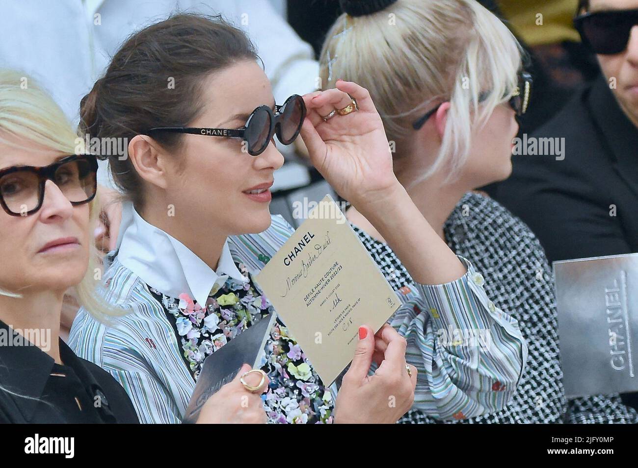 Marion Cotillard attends the Chanel Haute Couture Fall Winter 2022 2023 ...