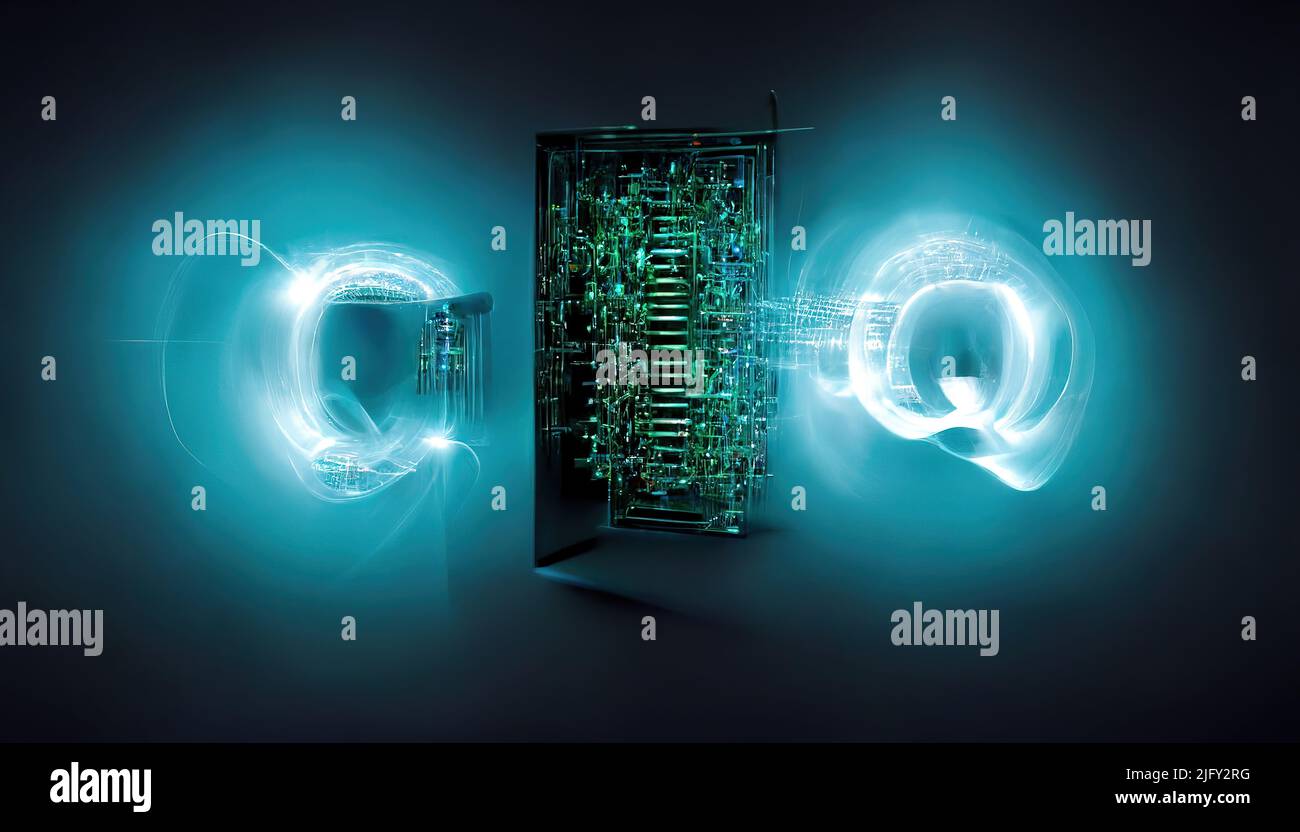 Quantum computers conceptual illustration stock photo alamy