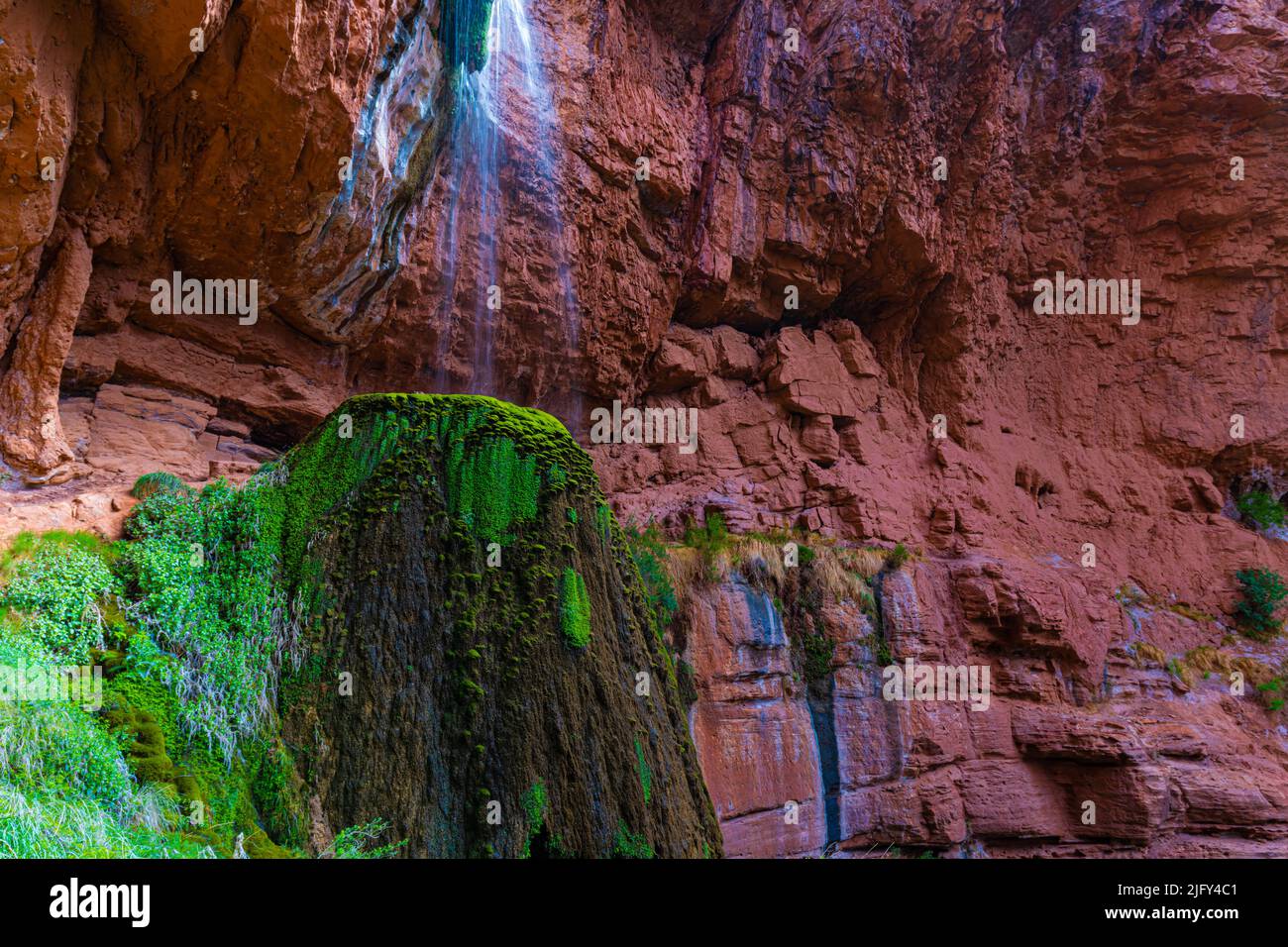 Ribbon Falls On The North Kaibab Trail, Grand Canyon National Park