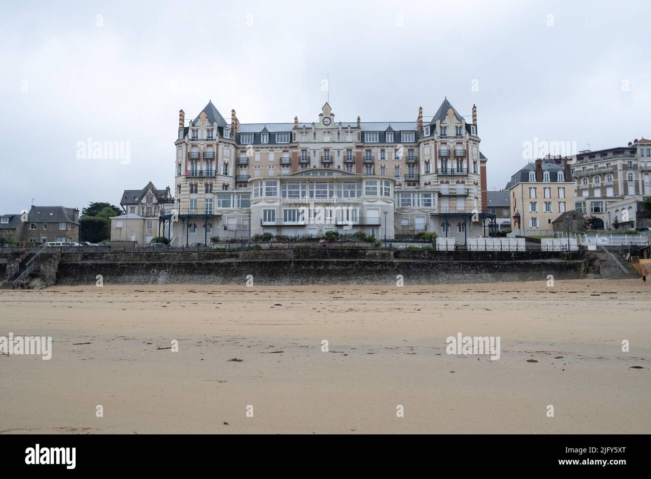 France, Brittany, SaintLunaire, June 2021. Illustration of daily life in Brittany. Photograph