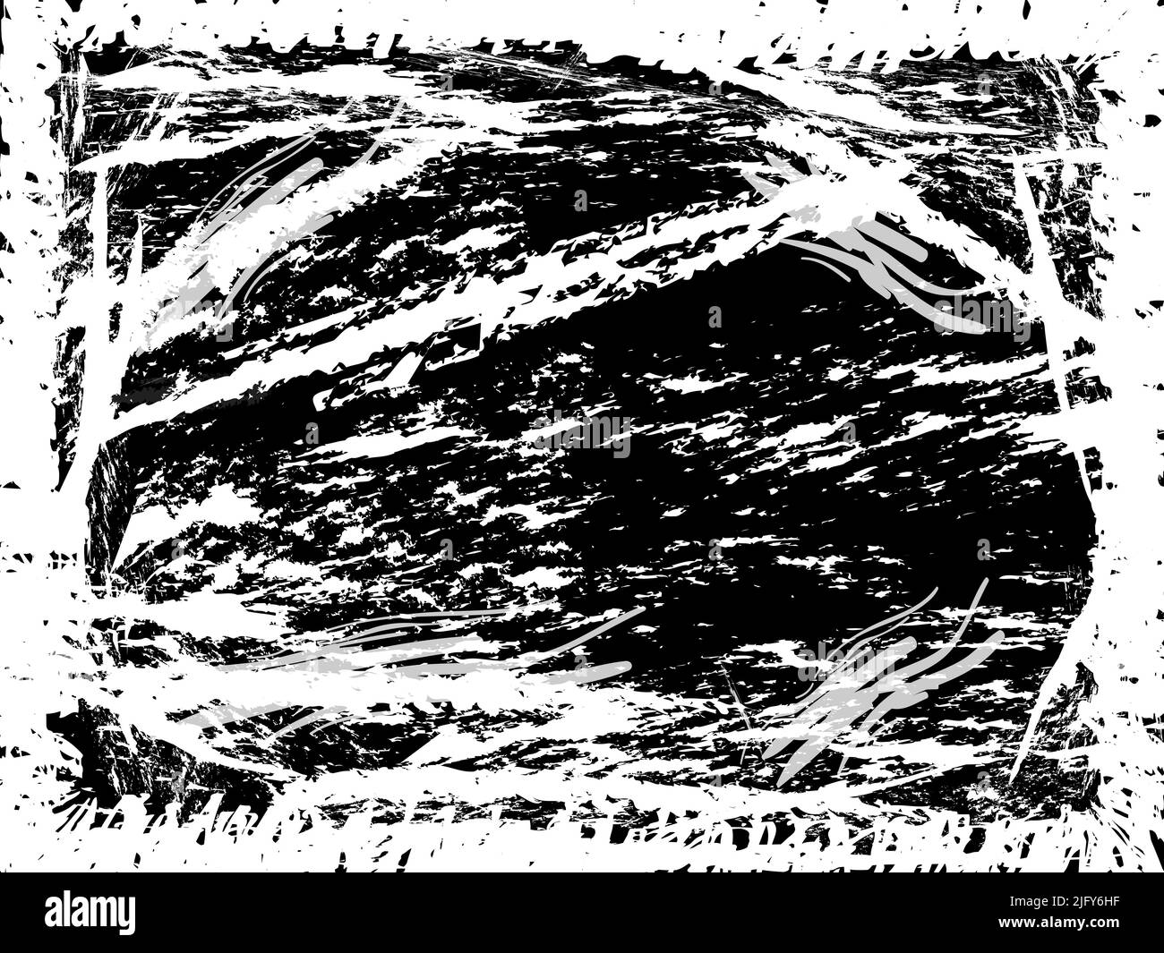Abstract background dirty black and white artistic graphic design wallpaper backdrop frame template pattern vector illustration Stock Vector