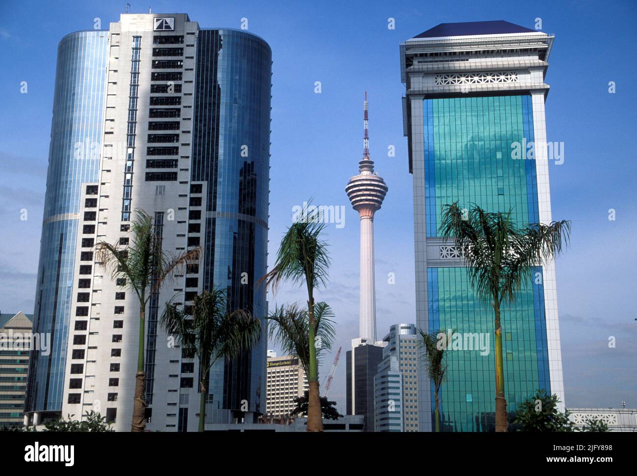 Modern buildings in Kuala Lumpur, Capital of Malaysia, 1991 Stock Photo